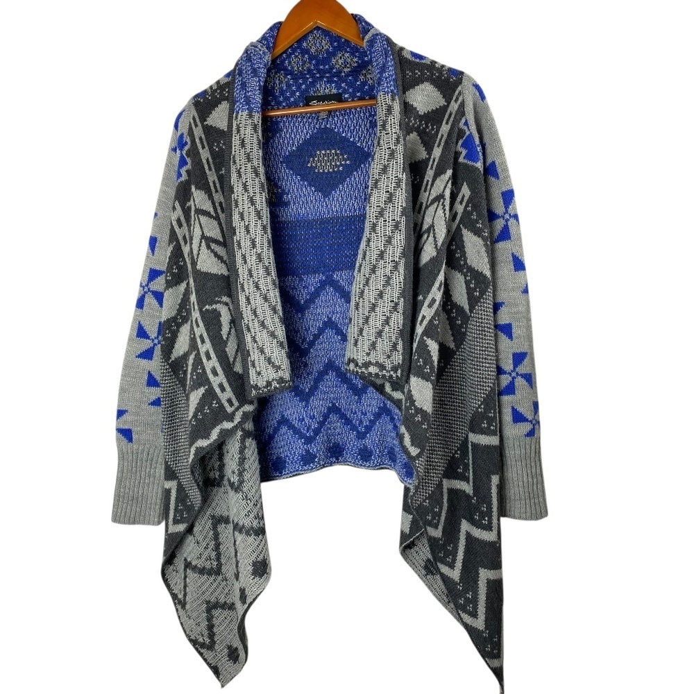 SEDUCTIONS Open Sweater/Cardigan, Waterfall Front AZTEC Size XS/S